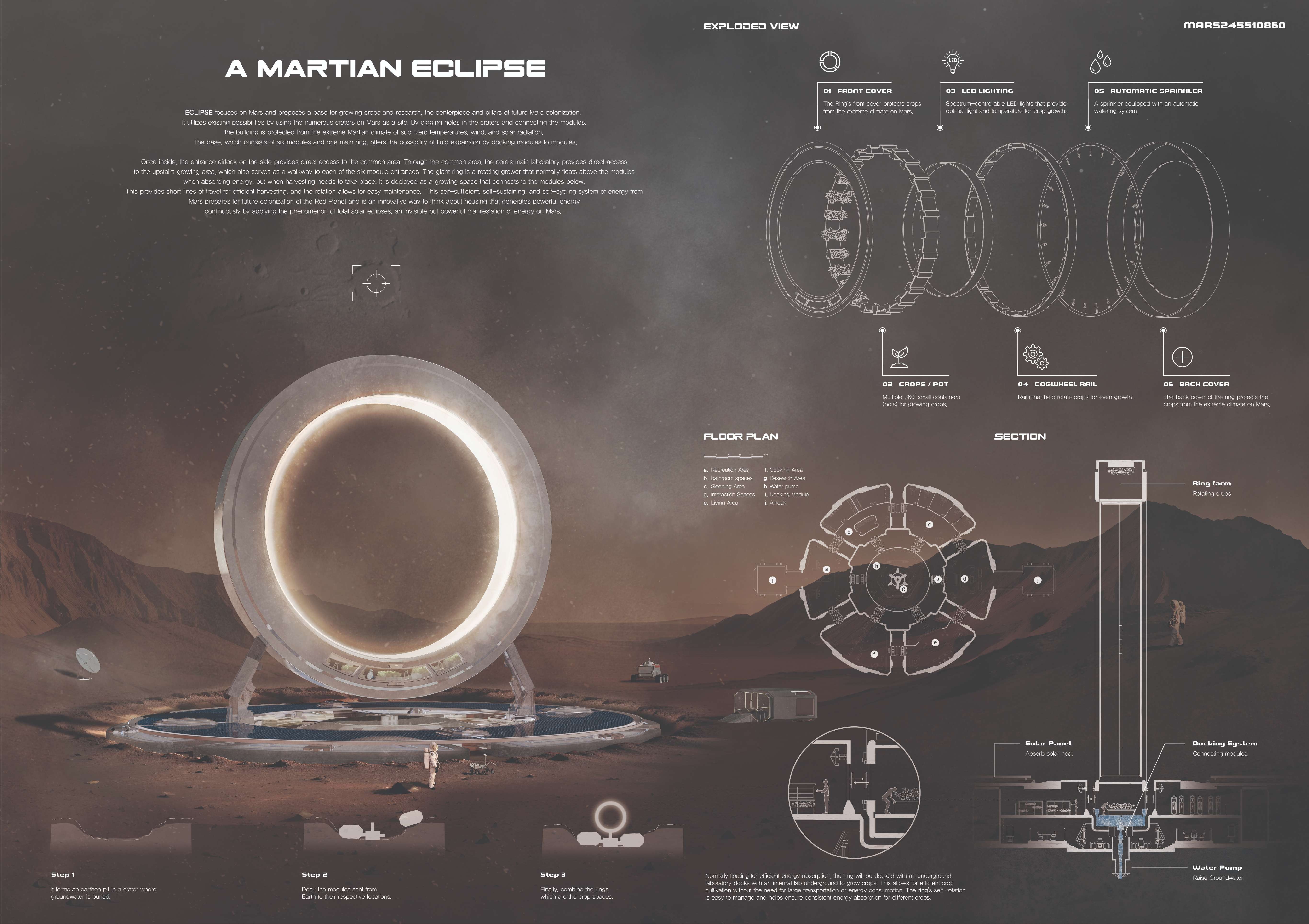 Second Winner Of Marsception 2024 Architecture Competition - Seo an Park and Ju yeon Hong